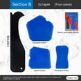thumbnail image 5 of Juego de herramientas para calafateo de silicona, herramienta de acabado de sellador, raspador de lechada, herramienta de eliminación de calafateo para fregadero de suelo de baño y cocina, 4, 5 of 5
