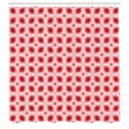 thumbnail image 2 of Ambesonne Geometric Shower Curtain, 70s Vintage Minimalist, 69"Wx70"L, Ruby Blush, 2 of 4