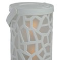 thumbnail image 6 of Northlight LED Lighted Flickering Mosaic Lantern with Handle - 6.5" - White, 6 of 6