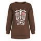 thumbnail image 4 of Moda mujer estampado cuello redondo pulóver Tops manga larga cómoda blusa sudadera Fridja  czfsfas5789, 4 of 7
