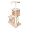 thumbnail image 5 of Two by Two Ash 50.6-inch Cat Tree, Tower, Condo, Scratching Post & Playground, 5 of 16