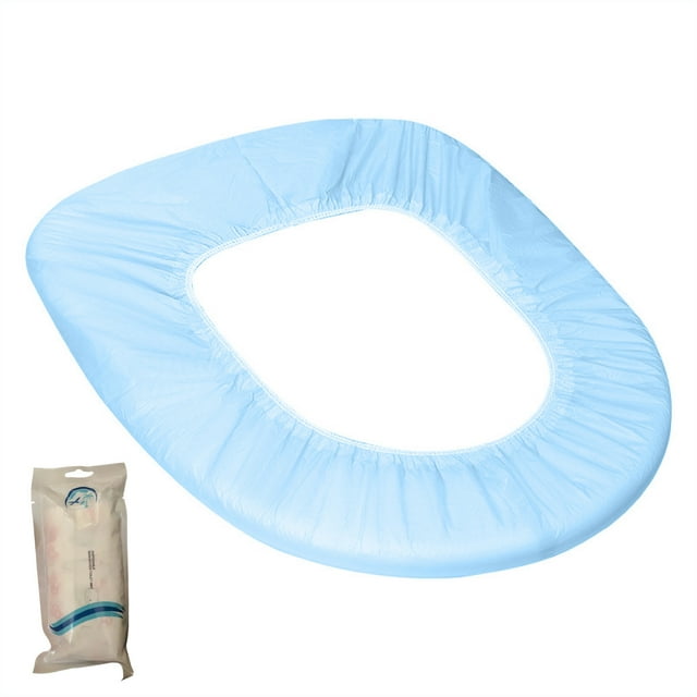 Disposable Toilet Seat Cover Disposable Portable Toilet Seat Cover Non-Woven Toilet Seat Cover Suitable for Traveling Hotel Airplane Public Toilet Individual Packing