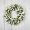 thumbnail image 4 of Northlight Glittered and Frosted Berry and Eucalyptus Artificial Christmas Wreath - 24" - Unlit, 4 of 8