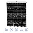 thumbnail image 4 of Split Shower Curtain for Transfer Bench, Black and White Geometric Fabric Shower Curtains for Bathroom, Modern Abstract Art Aesthetics Tub Sliding Transfer Bench Waterproof Bath Curtains 72"x84", 4 of 9