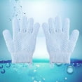 thumbnail image 2 of AWZXDE Exfoliating Back Bath Gloves for Scrubbing and Massage Five-Finger Design for Spa and Skin Care Blue,One Size, 2 of 6