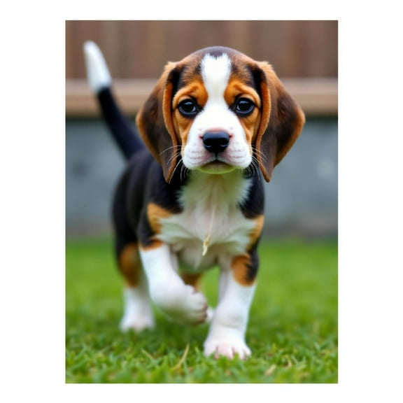 Diamond Art Kits for Adults - Cute Beagle Print No.71 5D Frameless Dimond Painting Kit for Adults Beginner, Round Diamond Kits for Home Wall Decor, Gift for Women