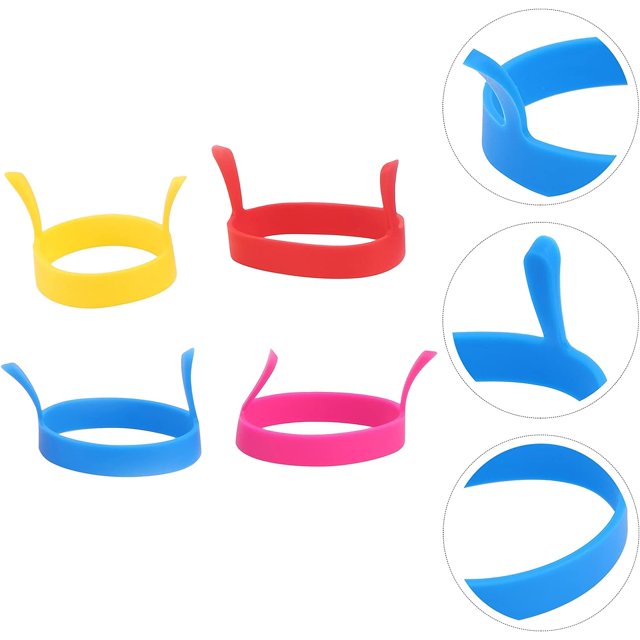 4pcs Silicone Egg Ring Omelette Mold Non Stick Egg Ring Mold Omelet Pancake Ring
