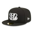 thumbnail image 3 of Men's New Era Black Cincinnati Bengals  Main Patch 59FIFTY Fitted Hat, 3 of 6