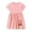 Pink, variant on Girl Lace Dress Summer Dresses Short Sleeve Tiered Swing Midi Casual Girls Dresses for Age 2 7 Years Kids Dress for Party School Daily Holiday