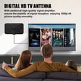 thumbnail image 2 of Ultra-Thin HD Digital TV Antennas for Smart TV Local Channels with Amplifier Signal Booster Indoor/Outdoor Use Long Range 4K 1080P Antenna tv for Free Channels Support 360° Reception - Easy Setup, 2 of 7