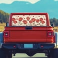 thumbnail image 4 of SEANATIVE Pickup Truck Rear Window Decal Universal Rear Window Decal for Pickup Trucks SUVs, Valentine's Day Vinyl Graphic Film Car Decorations, Red Rose Heart-shaped Beige, 4 of 7
