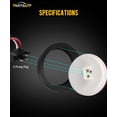 thumbnail image 4 of Luces traseras para remolque Partsam, 4 pulgadas, redondas, LED, 6 unidades, 12 V, 4 of 7