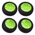 thumbnail image 1 of 4 Pcs RC Car Tires, 2 Front 2 Rear Round Stud Type Off Road RC Tires Rubber Plastic High Grip RC Car Wheels for 1/10 RC Car, 1 of 8