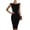 Black, variant on Off The Shoulder Dresses for Women Elegant Midi Pencil Dress Portrait Collar Sleeveless Bodycon Fitted Flattering Business Work Office Attire Formal Cocktail Wedding Guest
