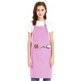 thumbnail image 1 of TOPTIE Unisex Bib Apron, Cotton Canvas Adjustable Chef Cooking Apron with Pockets-Light Pink-L, 1 of 6