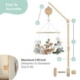 thumbnail image 4 of The Peanutshell Safari Serenity Baby Musical Wooden Crib Mobile, 4 of 6