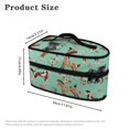 thumbnail image 6 of HELLHERO Horse and Flower Pattern Dustproof Portable Carrying Case 11.8x6.69x5.5 Inches with Smooth Zipper with Handle and Zipper, Bag Only, 6 of 6