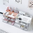thumbnail image 1 of YAOMOBB Storage Container Transparent Desktop Storage Box Large Capacity Organizer for Office Supplies, 1 of 6