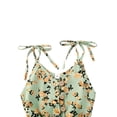 thumbnail image 4 of Mevireiy Baby Girls Leopard Romper Overalls Strap Button Sleeveless Halter Summer Jumpsuit Shorts Outfits, 4 of 8