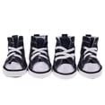 thumbnail image 1 of 4pcs Denim Pet Dogs Zapatos Anti-Slip Impermeabilizante botas deportivas, 1 of 9