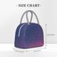 thumbnail image 2 of Balery Violet Glitter Bolsa de Almuerzo para Mujeres, Caja de Almuerzo, Bolsa de Almuerzo Pequeña Impermeable, Tote de Almuerzo Reutilizable con Gran Capacidad, 2 of 6
