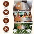 thumbnail image 7 of Burnt Orange Gray Ombre Round Tablecloth, Fitted Table Cover with Elastic for 55"-60" Round Tables, Vintage Farmhouse Wooden Table Cloth Outdoor Indoor Dinning Party Waterproof Tablecloths, 7 of 7