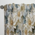 thumbnail image 3 of Designart "Vintage Floral Lace Veil In White IV" Floral Curtain Panels, 3 of 6