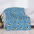 thumbnail image 3 of Uemuo Dolphin Lovers Printed Throw Blanket for Couch, Fluffy Fuzzy Blankets for Bed, Sofa, Cozy Flannel Faux Fur Blanket-40"x30", 3 of 6
