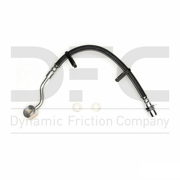Front Lower Left Dynamic Friction Company Brake Line Hose 350-40223 For 2013-2018 Ram 2500
