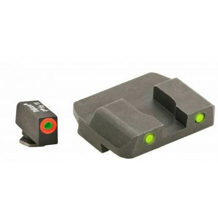 AmeriGlo Spartan Tactical Operator Sights for Glock, ProGlo, Orange Circle