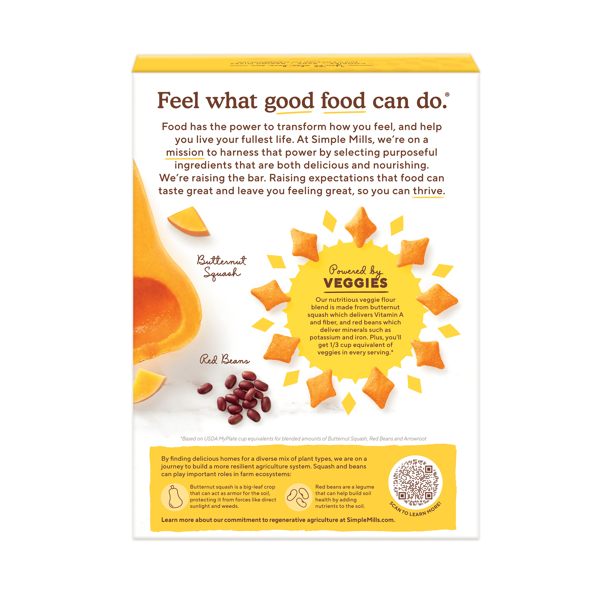 (3 pack) Simple Mills Cheddar Pop Mmms, Gluten Free Baked Snack Crackers, 4 oz Box