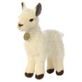 thumbnail image 3 of TheMogan 12" Lovely Llama Milk Fur Soft Fluffy Plush Stuffed Farm Animal Toy Ivory, 3 of 4