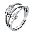 thumbnail image 1 of Anillo de Ansiedad YUANXCMXG Anillo Giratorio Ajustable Retro, 1 of 3