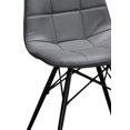 thumbnail image 3 of Topline Home Furnishings Ensemble de salle à manger 5 pièces gris, 3 of 9