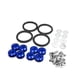 thumbnail image 1 of 8pcs Azul Tornillos Tuercas Kit de Fijación para Parachoques Capó Portón Maletero de Coche, 1 of 1