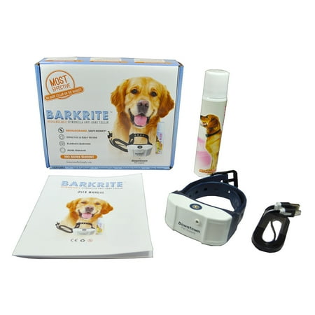 Rechargeable USB Citronella Dog Training Collar w Tone