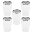 thumbnail image 5 of OUNONA 5pcs Clear Plastic Bottles with Caps for Juice Milk Storage, 5 of 7