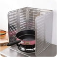 thumbnail image 3 of 3 Sides Oil Splash Guard Aluminum Foil Stove Shield Oil Splatter Screen Insulation Protector Kitchen Tool, 3 of 9
