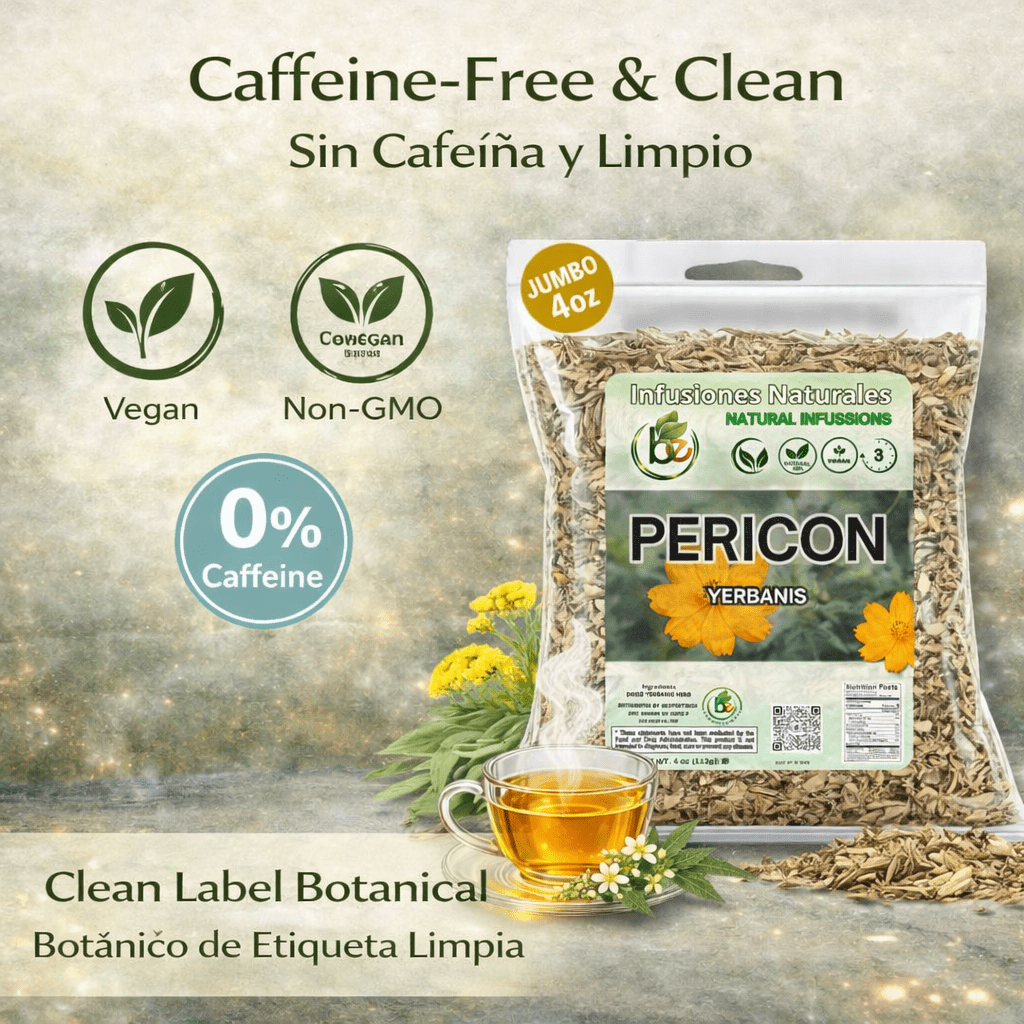 PERICON - Pericon (Yerbanis) Herbal Tea 4 oz, 100% All Natural Fresh Tea- vegan-raw Beverage