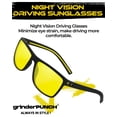 thumbnail image 4 of Grinderpunch Night Vision Yellow Lens Glasses Anti Glare Driving Sun Glasses Polarized, 4 of 7
