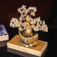 thumbnail image 4 of Home Desk Feng Shui Fortune Ornament, Amethyst Citrine Money Tree Decoration, 4 of 4