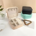 thumbnail image 3 of Caja de almacenamiento de joyas, portátil, para aretes, collares, anillos, pequeñas y exquisitas mini cajas de joyería, 3 of 6