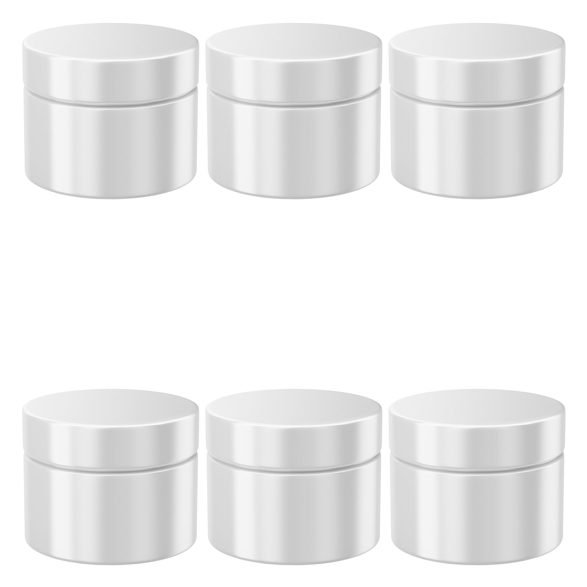 Download White PET Plastic Double-wall Jar - 50 ml (1.7 oz) - 68 mm Neck with White Lid and Translucent ...