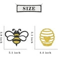 thumbnail image 2 of Honey Bumble Bee Hanging Swirl Decorations - Glitter 22 Pcs Bee Baby Shower Party Supplies - Baby Birthday - Engagement - Wedding Streamers - Bee Theme Party Foil Swirls Ceiling Decorations, 2 of 6