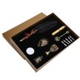 thumbnail image 2 of Fdit Feather Dip Pen Set, Smooth And Comfortable Writing Antique And Unique Quill Dip Pen Set, Compact Structure, For Home Gifts School Friends, 2 of 8