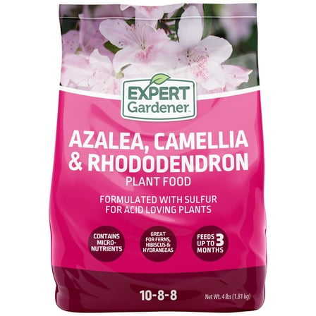 Expert Gardener Azalea, Camellia & Rhododendron Plant Food Fertilizer 10-8-8, 4 lb.