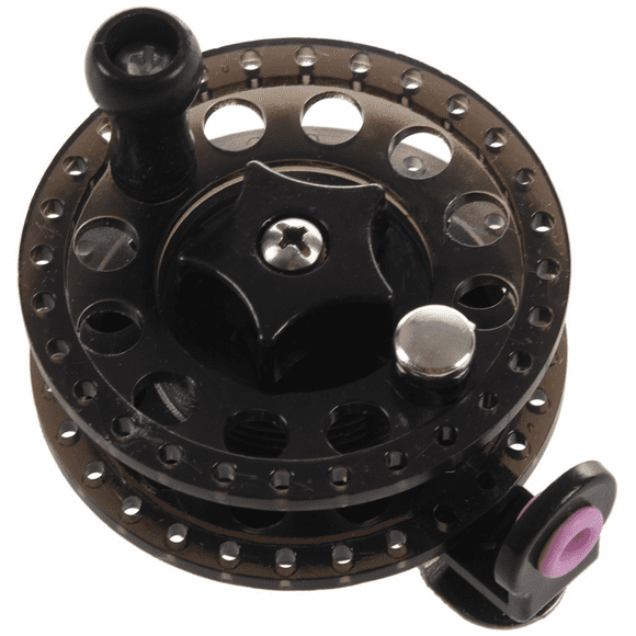 Plastic Ice Fishing Reels Fly Fishing Tackle Round Wheel