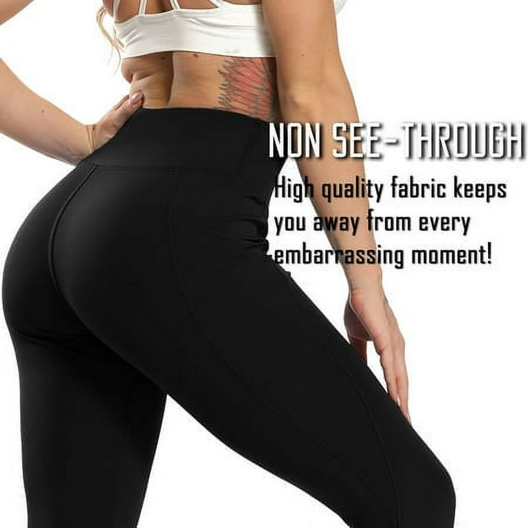 ALONG FIT Soft Mesh Yoga Pants with Side Pockets Workout High Waist  Breathable Stretchy Leggings for Women at  Women's Clothing store