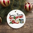 thumbnail image 5 of Santas Favorite Accountant Christmas Ornament, Tax Bookkeeper and CPA Gift, 5 of 5