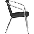thumbnail image 4 of YEXJ Commercial Aluminum and Rattan Indoor-Outdoor Restaurant Stack Chair-1-Aluminum and Black, 4 of 7